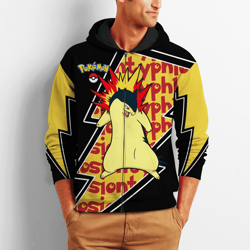 Typhlosion Zip Hoodie Costume Shirt Fan VA06