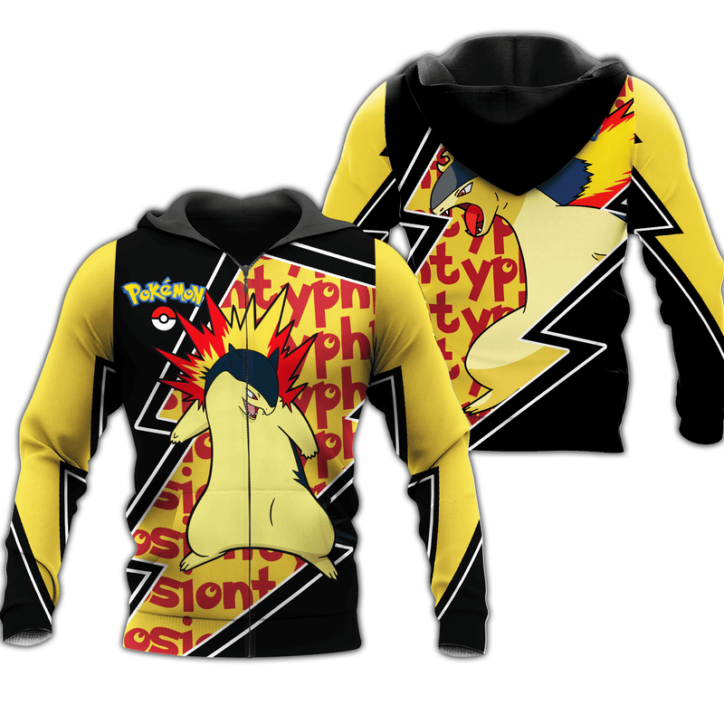 Typhlosion Zip Hoodie Costume Shirt Fan VA06