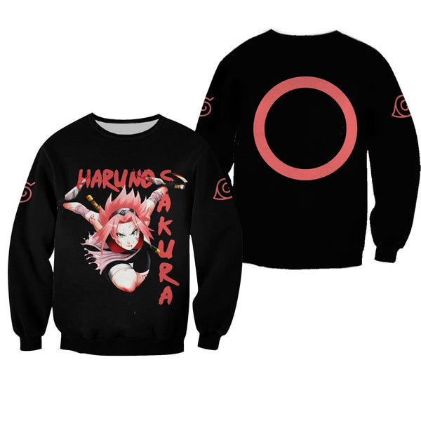 Haruno Sakura Shirt Clan Symbol Hoodie Sweater