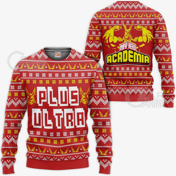 All Might Plus Ultra Ugly Christmas Sweater Xmas Gift