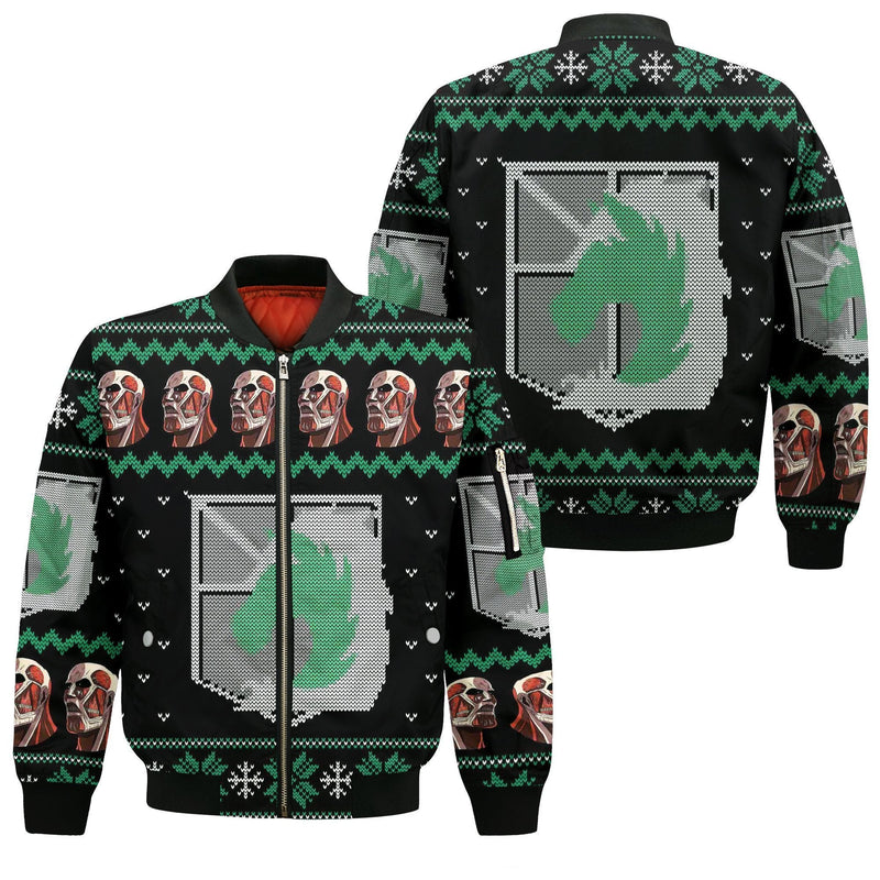 Shingeki Ugly Christmas Sweater Military Police