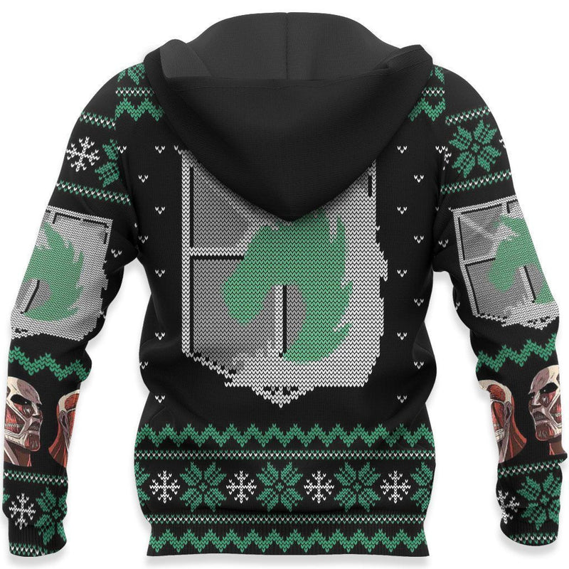 Shingeki Ugly Christmas Sweater Military Police