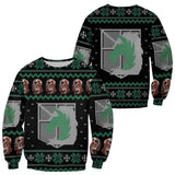 Shingeki Ugly Christmas Sweater Military Police