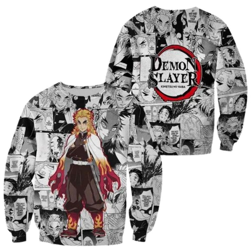 Rengoku Hoodie Mix Manga KNY Shirt