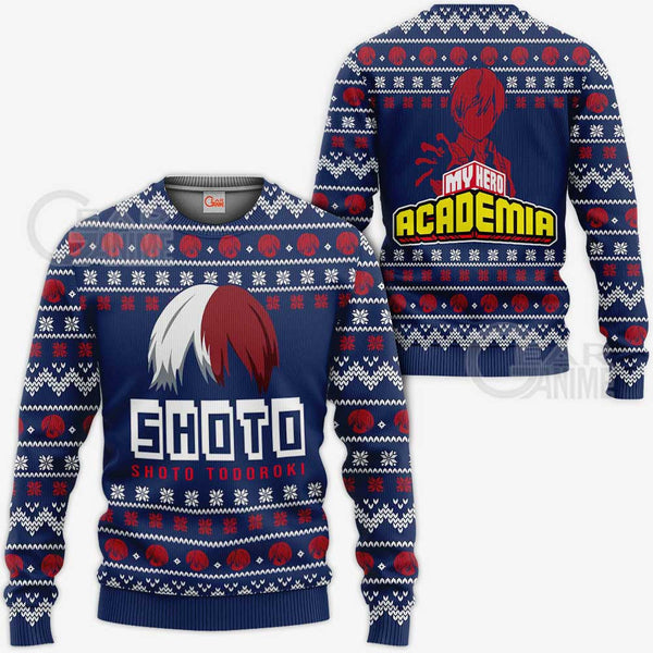 Shoto Todoroki Ugly Christmas Sweater Shirt