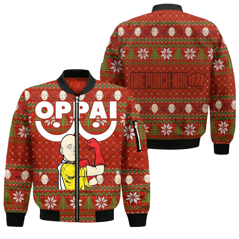 Saitama Oppai Ugly Christmas Sweater Xmas Gift