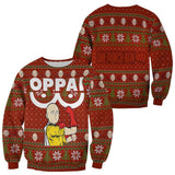 Saitama Oppai Ugly Christmas Sweater Xmas Gift