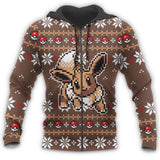 Ugly Christmas Sweater Anime Eevee Xmas Gift