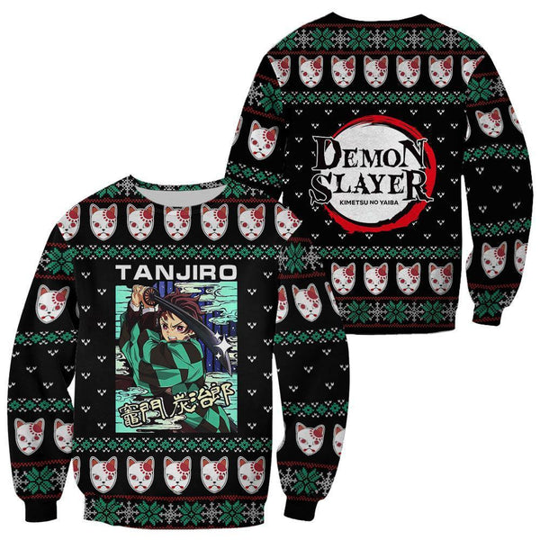 Tanjro Kamado Ugly Christmas Sweater Xmas Anime