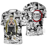 Gyomei Himejima Hoodie Mix Manga KNY Shirt