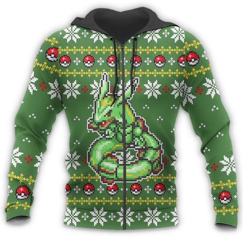 Rayquaza Ugly Christmas Sweater Anime Xmas Gift