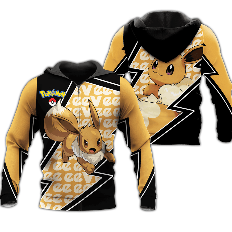 Eevee Zip Hoodie Costume Shirt Fan VA06