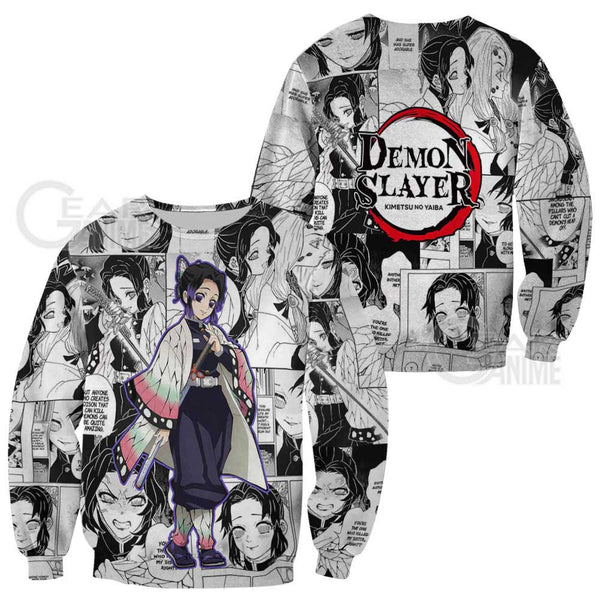 Shinobu Kocho Hoodie Mix Manga KNY Shirt