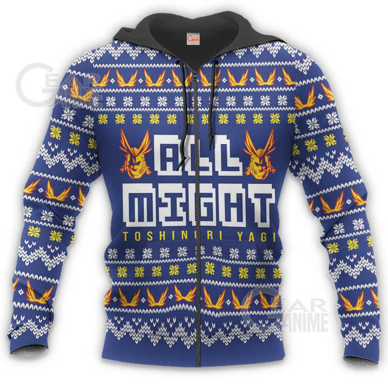 All Might Ugly Christmas Sweater Xmas Shirt