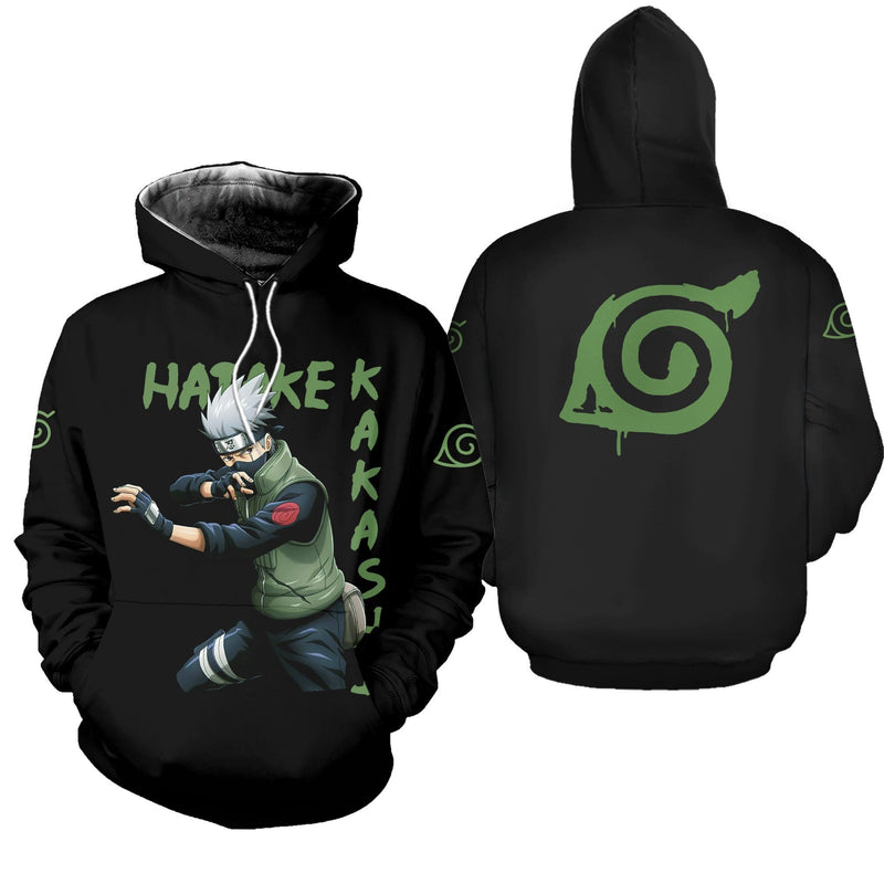 Hatake Kakashi Shirt Konoha Symbol Hoodie Sweater