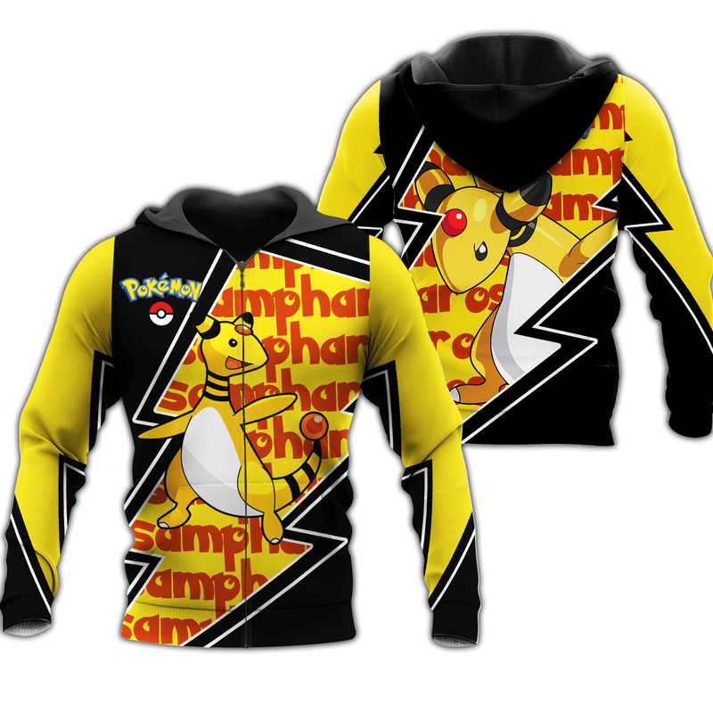 Ampharos Zip Hoodie Costume Shirt Fan VA06