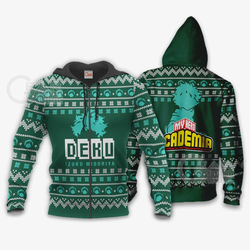 Izuku Midoriya Ugly Christmas Sweater Deku Xmas Shirt