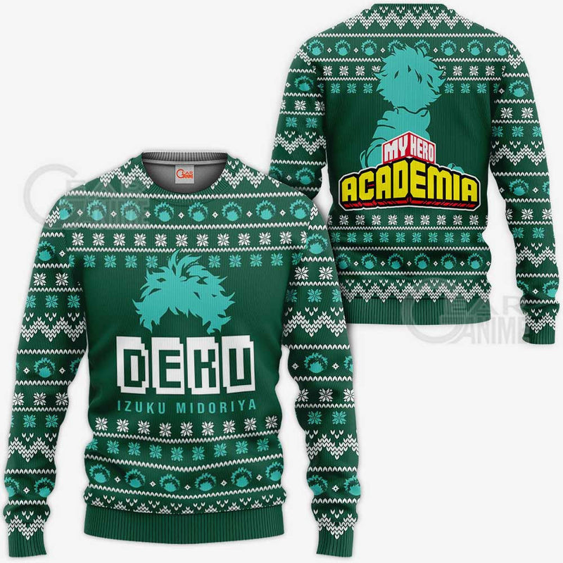 Izuku Midoriya Ugly Christmas Sweater Deku Xmas Shirt