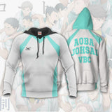 Aoba Johsai High Shirt Costume Hoodie Sweater