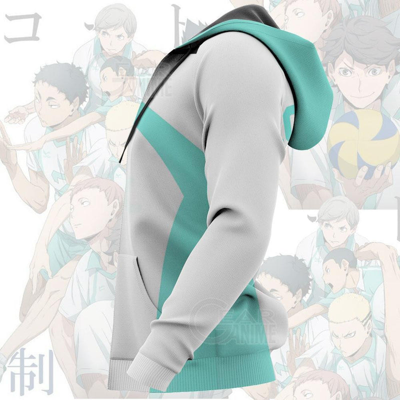 Aoba Johsai High Shirt Costume Hoodie Sweater