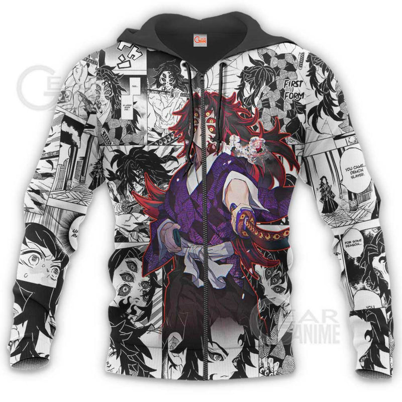 Kokushibo Hoodie Mix Manga KNY Shirt