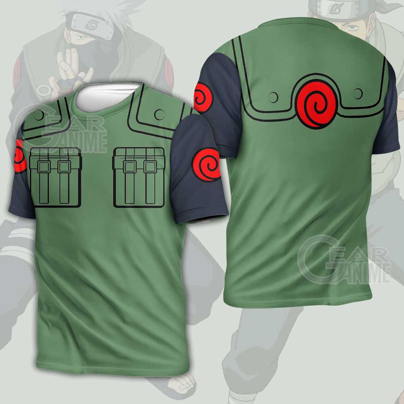 Konoha Jounins Uniform Costume Shirt Leaf Village Anime