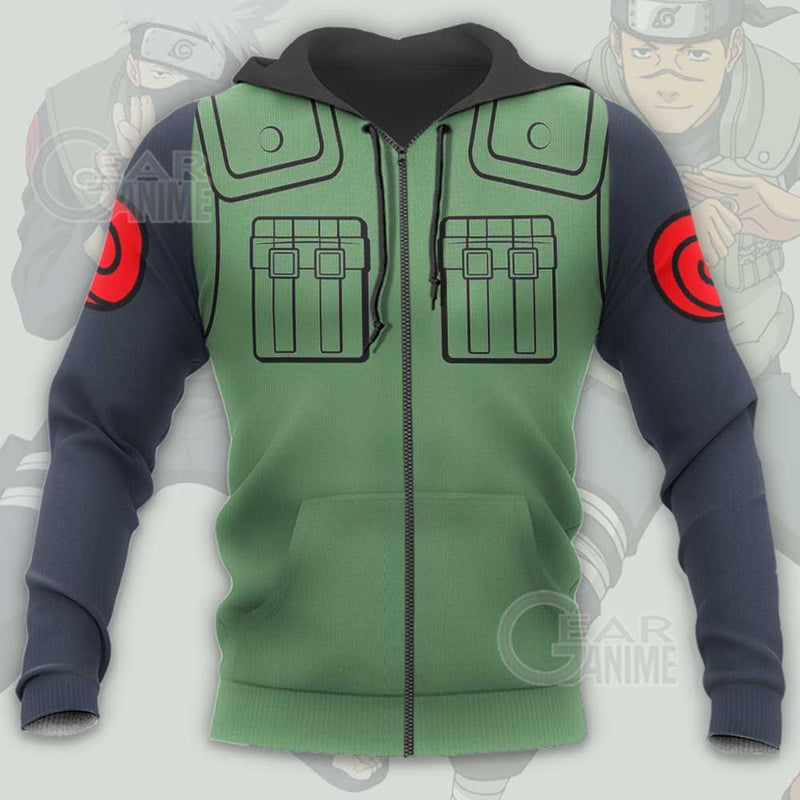 Konoha Jounins Uniform Costume Shirt Leaf Village Anime