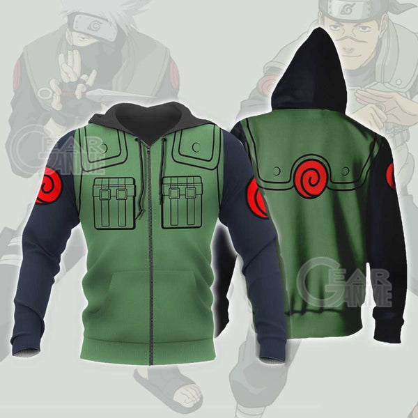 Konoha Jounins Uniform Costume Shirt Leaf Village Anime