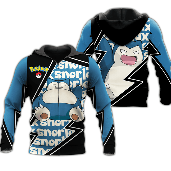 Snorlax Zip Hoodie Costume Shirt Fan VA06