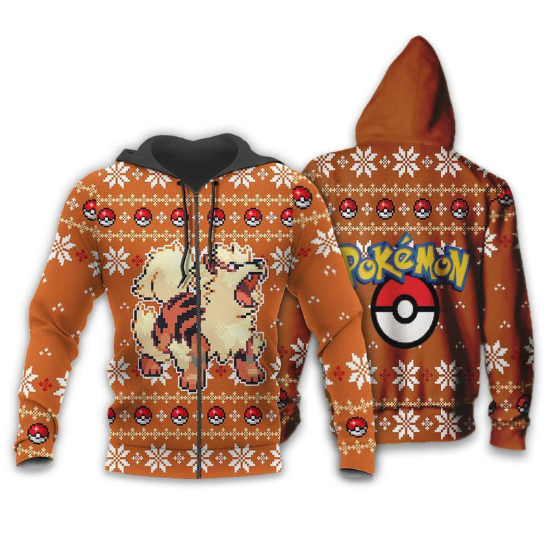 Ugly Christmas Sweater Anime Arcanine Xmas Gift