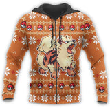 Ugly Christmas Sweater Anime Arcanine Xmas Gift