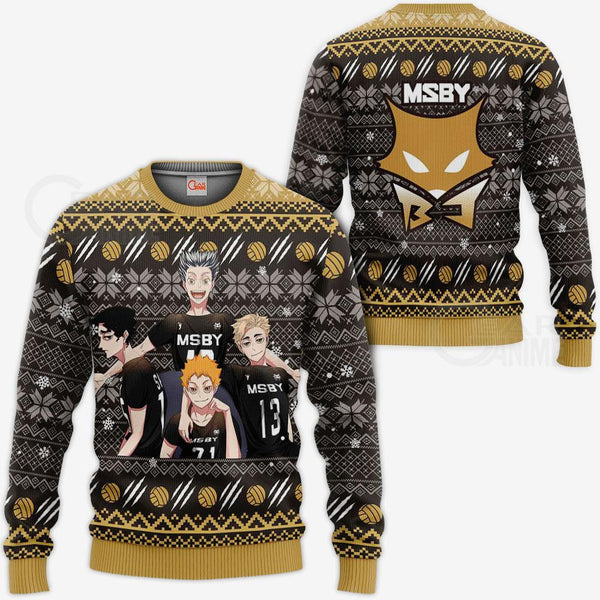 MSBY Black Jackals Ugly Christmas Sweater Xmas Gift VA10