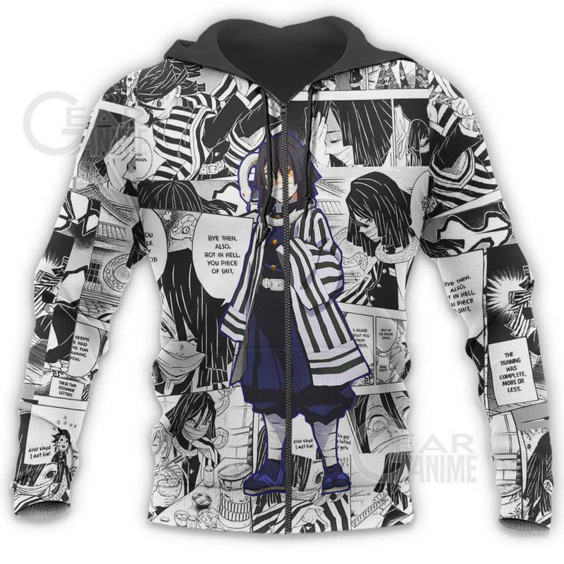 Obanai Iguro Hoodie Mix Manga KNY Shirt