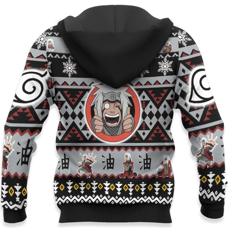 Jiraiya Ugly Christmas Sweater Anime Xmas Gifts Idea