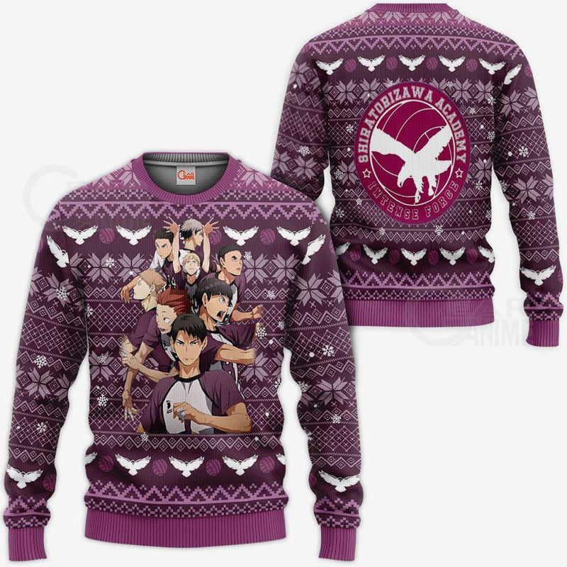 Shiratorizawa Academy Ugly Christmas Sweater Xmas VA10