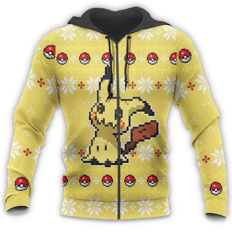 Mimikyu Ugly Christmas Sweater Anime Xmas Gift