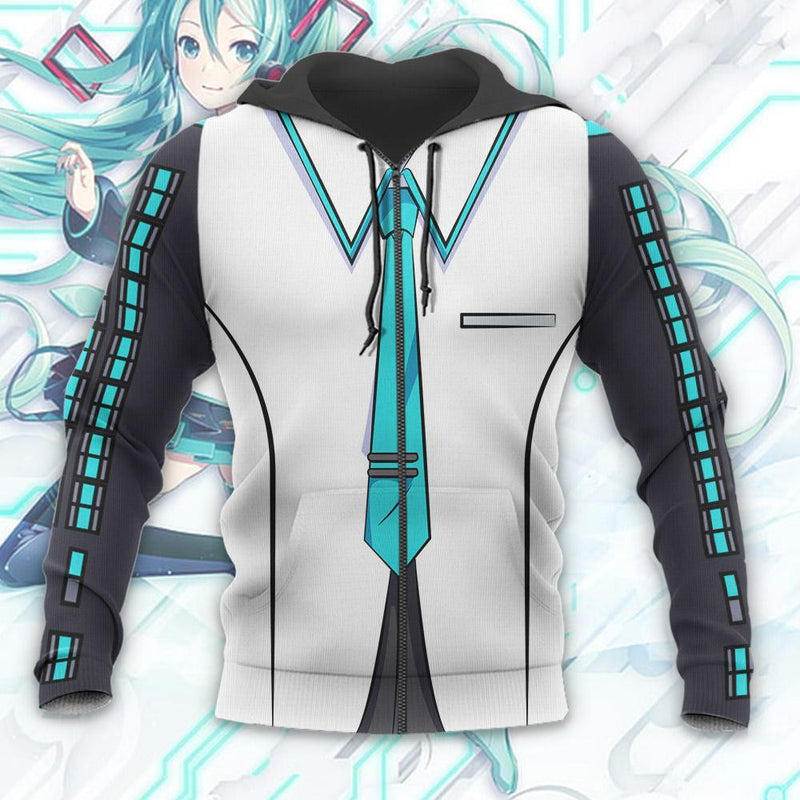 Code 390 Miku Zip Hoodie Jacket Uniform