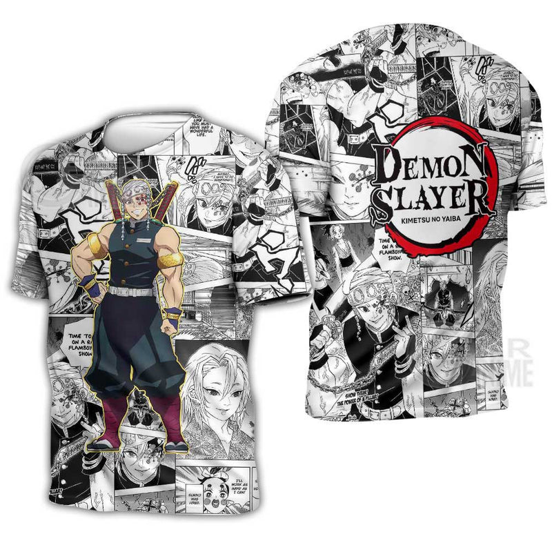 Tengen Uzui Hoodie Mix Manga KNY Shirt