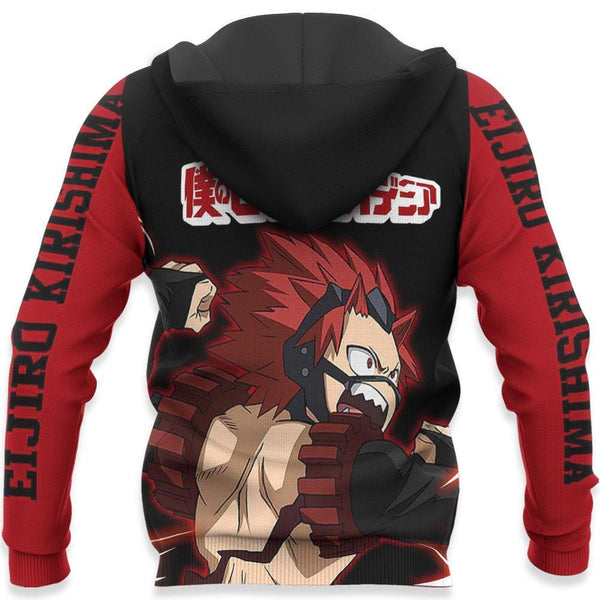 Eijiro Kirishima Shirt Red Riot Anime Zip Jacket