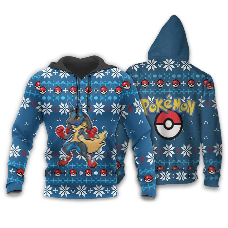 Ugly Christmas Sweater Anime Lucario Xmas Gift