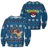 Ugly Christmas Sweater Anime Lucario Xmas Gift