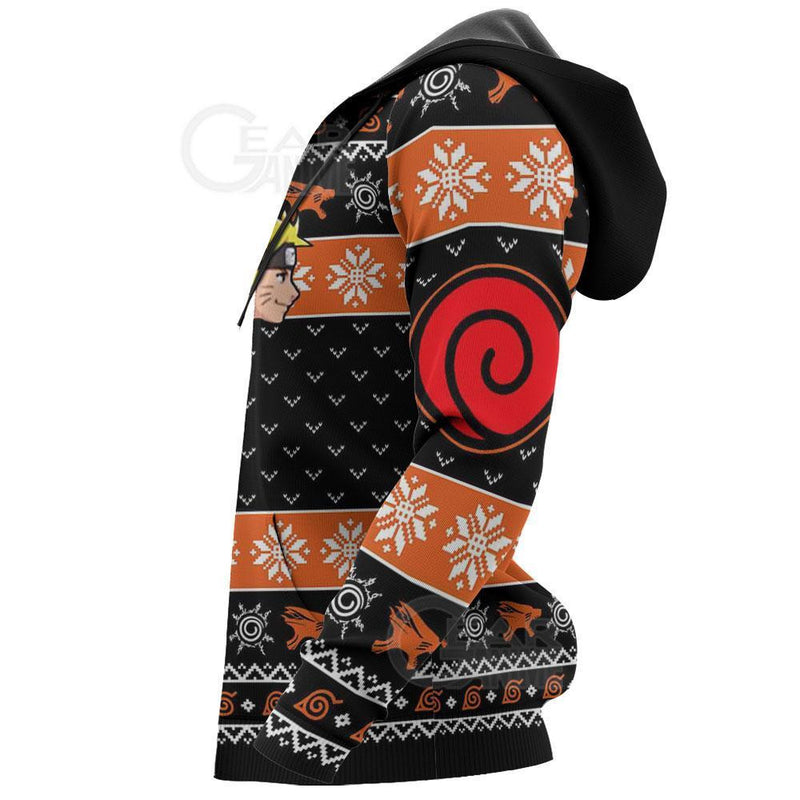 Uzumaki Running Ugly Christmas Sweater Xmas Gift VA10