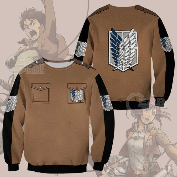 Shingeki Scout Jacket Cloak Costume Shirt