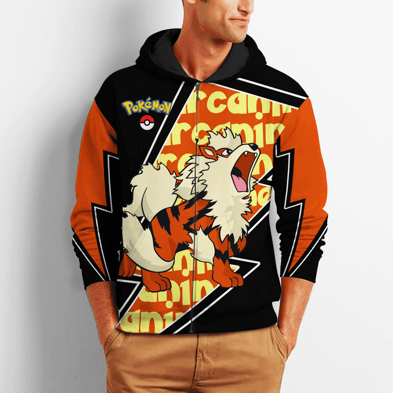 Arcanine Zip Hoodie Costume Shirt Fan VA06