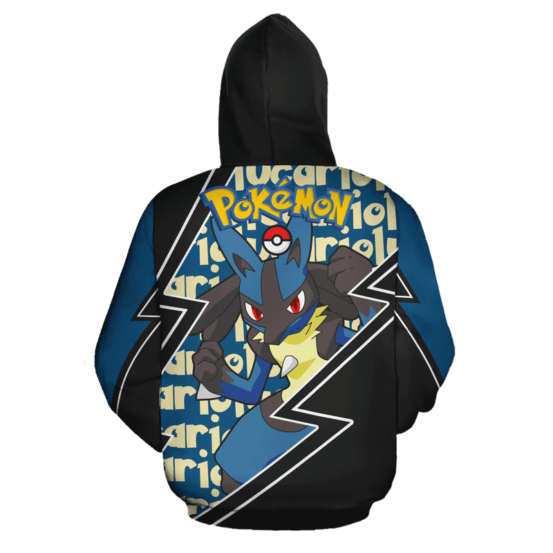 Lucario Zip Hoodie Costume Shirt Fan VA06