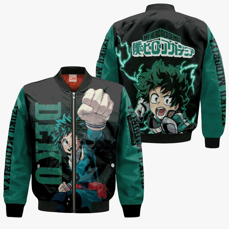 Izuku Midoriya Hoodie Sweater Deku Anime Zip Jacket