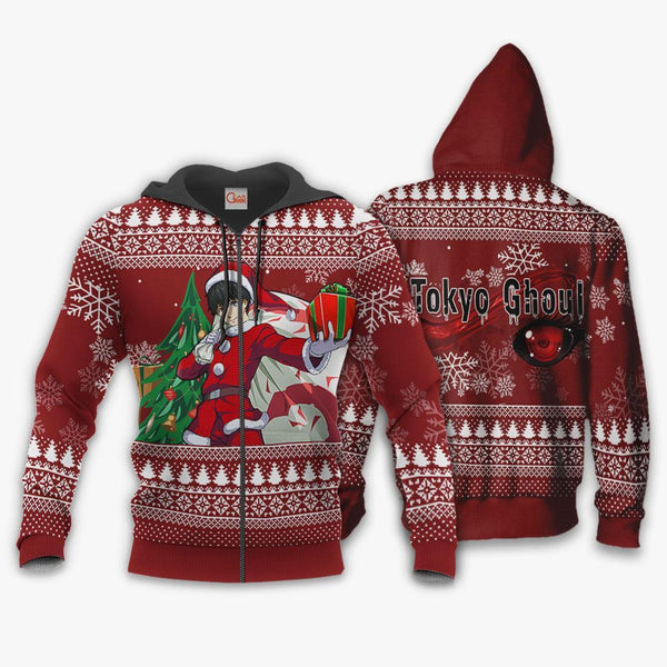 Ken Kaneki Santa Ugly Christmas Sweater Xmas VA11