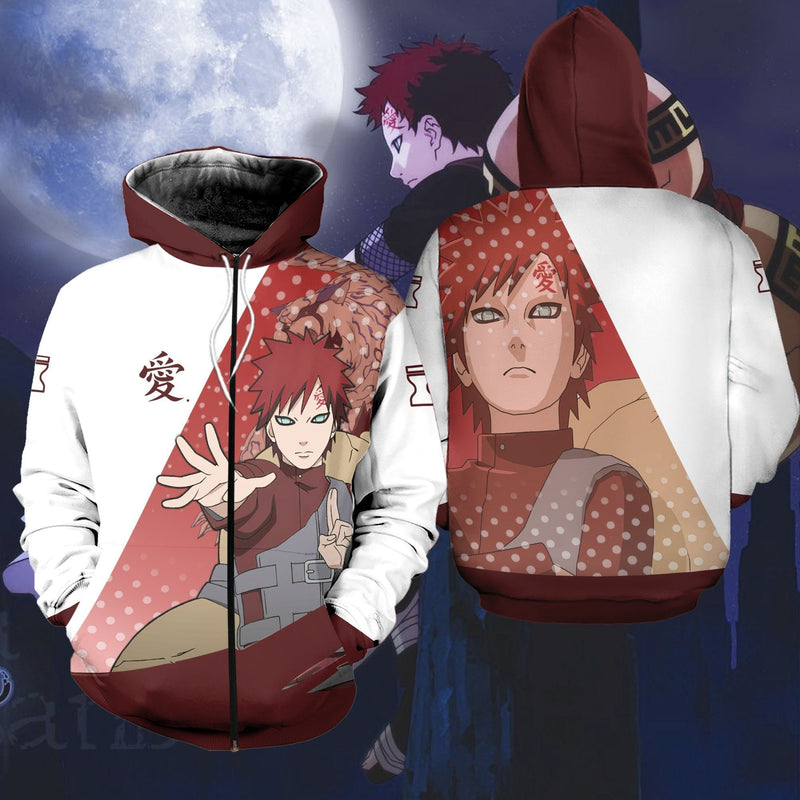 Gaara Shirt Costume Symbol Hoodie Sweater