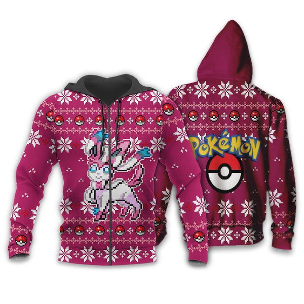 Sylveon Ugly Christmas Sweater Anime Xmas Gift