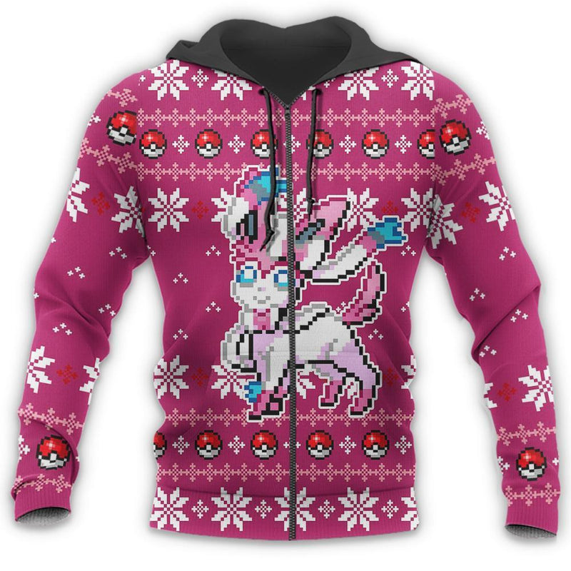 Sylveon Ugly Christmas Sweater Anime Xmas Gift